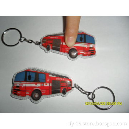 Supply plastic novelty LED promotional projection keyring torch light with customized logo